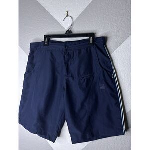 Wilson Ladies Medium Shorts Navy Blue Side Stripe Multiple Pockets